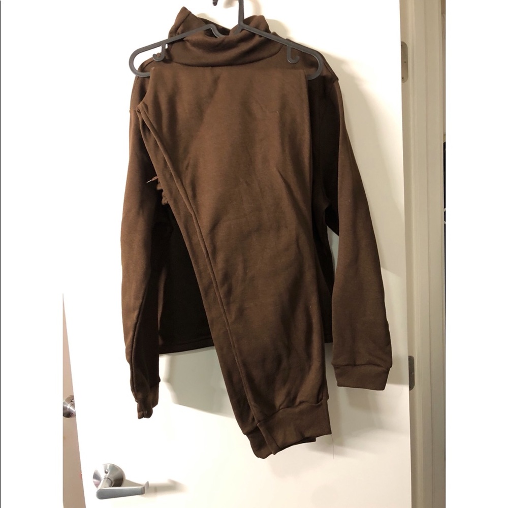 Brown 2 piece jogger set